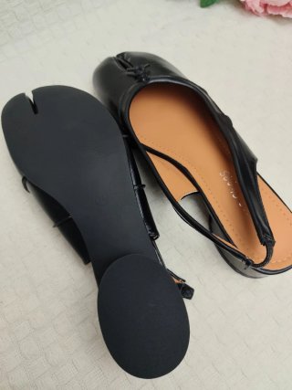 Zapatos Tabi Destalonados Negros 38