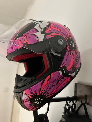 Casco Moto Mujer LS2 Flores Nuevo