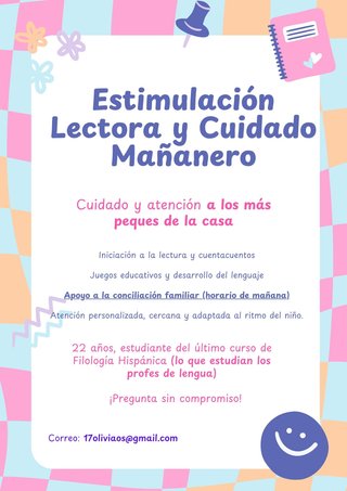 Cuidado infantil y lectura