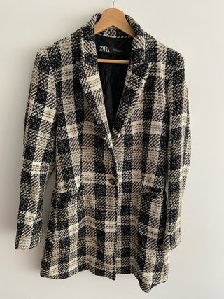 Americana larga Zara cuadros M