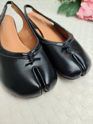 Zapatos Tabi Destalonados Negros 39