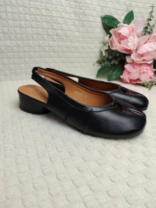Zapatos Tabi Destalonados Negros 39
