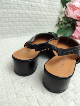 Zapatos Tabi Destalonados Negros 39