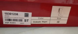 Botas altas cordón trasero ST
