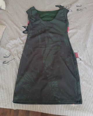 Vestido Desigual flores rosas talla M