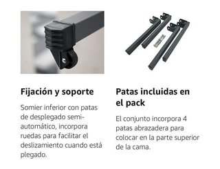 Cama nido a estrenar 90x190 somieres tubo 40x30