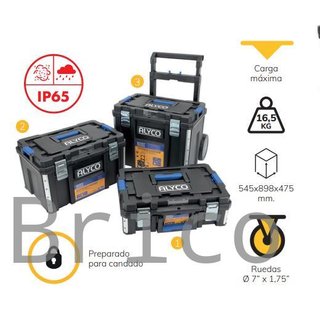 Conjunto Modular 3 Cajas Herramientas Alyco 129620