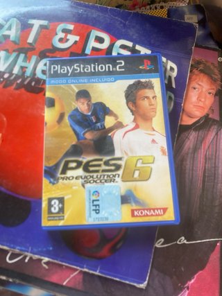 Consola PS2 + Juego PES 6 + Mandos