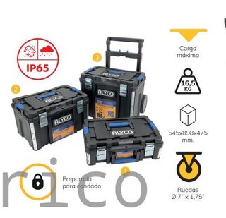 Conjunto Modular 3 Cajas Herramientas Alyco 129620
