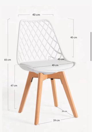 6 Sillas comedor diseño moderno