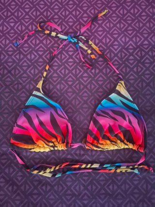Costume donna fantasia zebra arcobaleno
