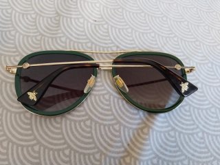 Gafas de sol Gucci Aviador Verde y Rojo