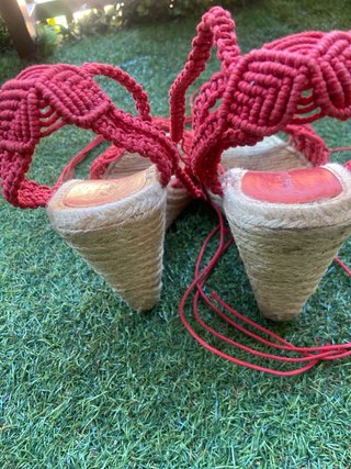 Cuñas Esparto Massimo Dutti Rojas T-36
