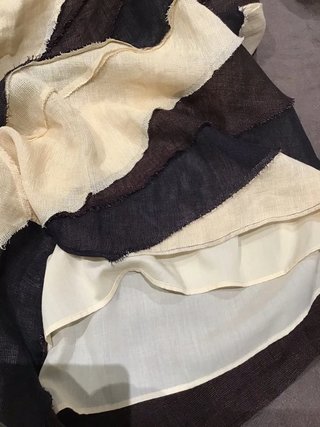Falda Massimo Dutti Beige/Marrón Talla L