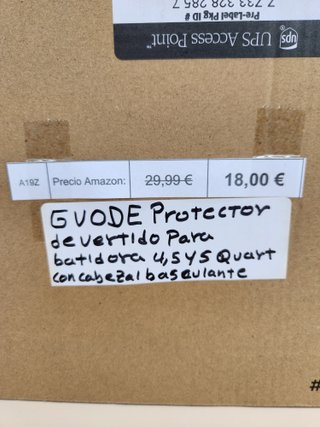 Protector vertido batidora KitchenAid 4,5-5Qt GVODE