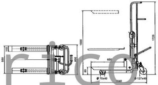Apilador Manual 400 Kg - 1500 mm - 10562
