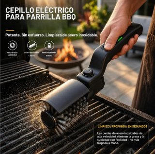 Cepillo Eléctrico Barbacoa Batería