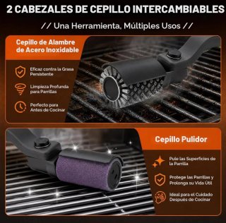 Cepillo Eléctrico Barbacoa Batería