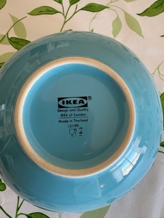 Set 2 cuencos IKEA azul turquesa