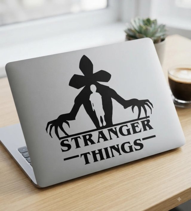 2 Vinilos Adhesivos Stranger Things Demogorgon