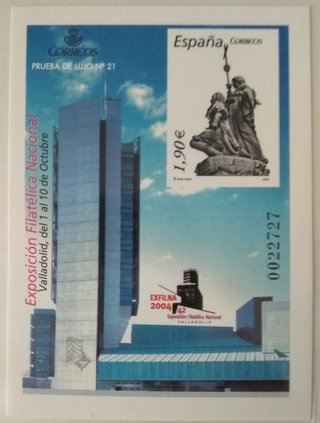 SELLOS DE ESPAÑA AÑO 2004 PRUEBA OFICIAL NÚM. 84