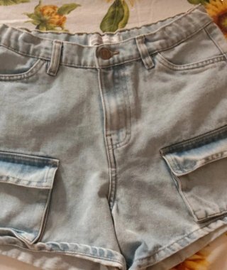 Shorts jeans donna cargo