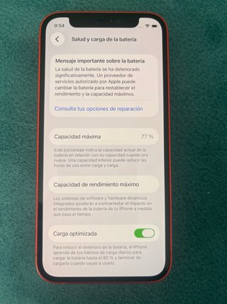 iPhone 12 mini rojo