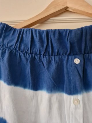 Falda larga recta tie-dye T L