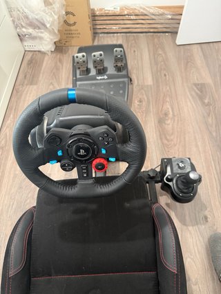 Cockpit GTR con volante, pedales y cambio g29