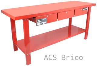 Banco Mesa Trabajo Metal 2000x640 mm - 65260 - Mader