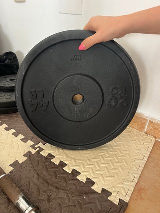 Disco de pesa 20kg hierro