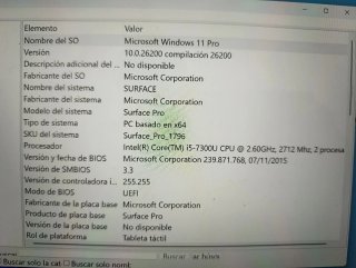 Microsoft Surface Pro 5 Argento 8 GB 256 GB