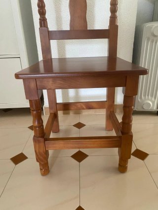 Conjunto 4 Sillas Madera Provenzal