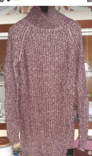Maglione donna lungo in lana