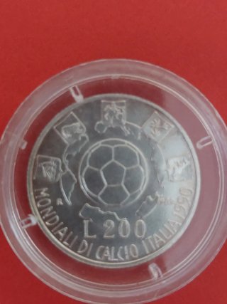 Moneda Italia 200 Liras