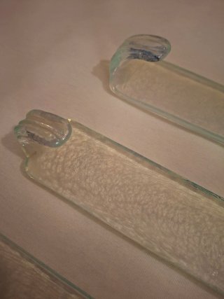 Lámpara de pared cristal y metal
