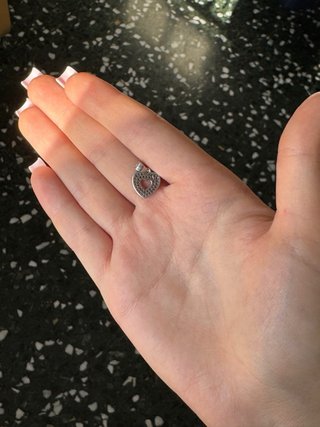 Colgante Corazón Plata con Circonitas