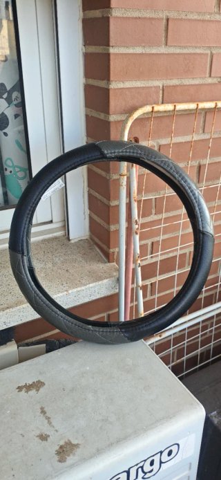 Funda Volante Coche Negra y Gris