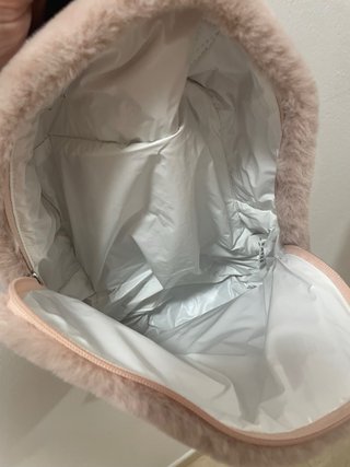 Mochila peluche rosa palo Keep