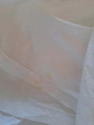 Falda Zara Lino Blanca Talla M