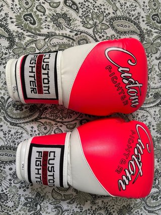 Guantes de boxeo Custom Fighter neón 12 OZ