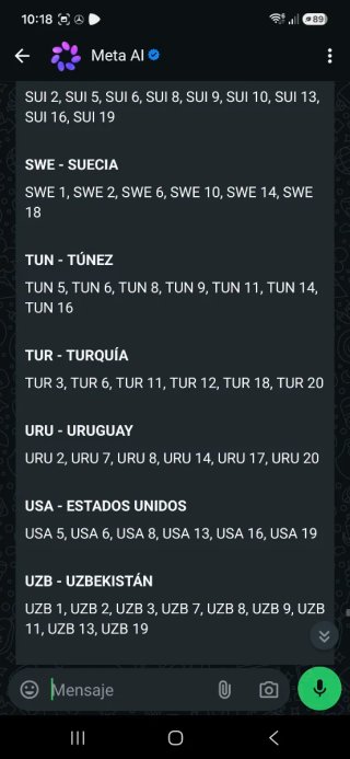 Listado faltantes mundial panini 2026