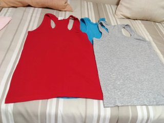 Lote 9 camisetas tirantes