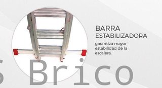 Escalera Aluminio 3x19 - 5+5+5 M - 80x25mm