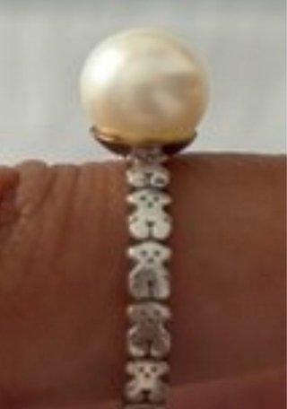 Anillo Tous Perla Plata