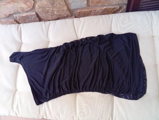 Vestido fiesta lentejuelas negro