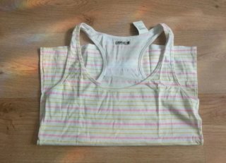 Camiseta nadadora rayas rosa y amarillo Killah M