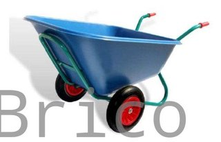 Carretilla Cuba 300 Litros Polipropileno - 2 Ruedas Neumáticas