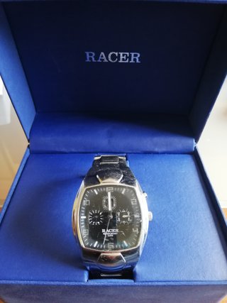 Reloj Cronógrafo RACER Acero Caballero Negro