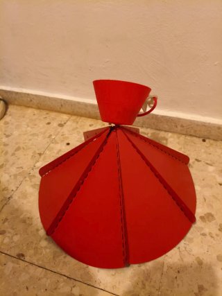 Lámpara Techo Ikea Jonosfar Roja